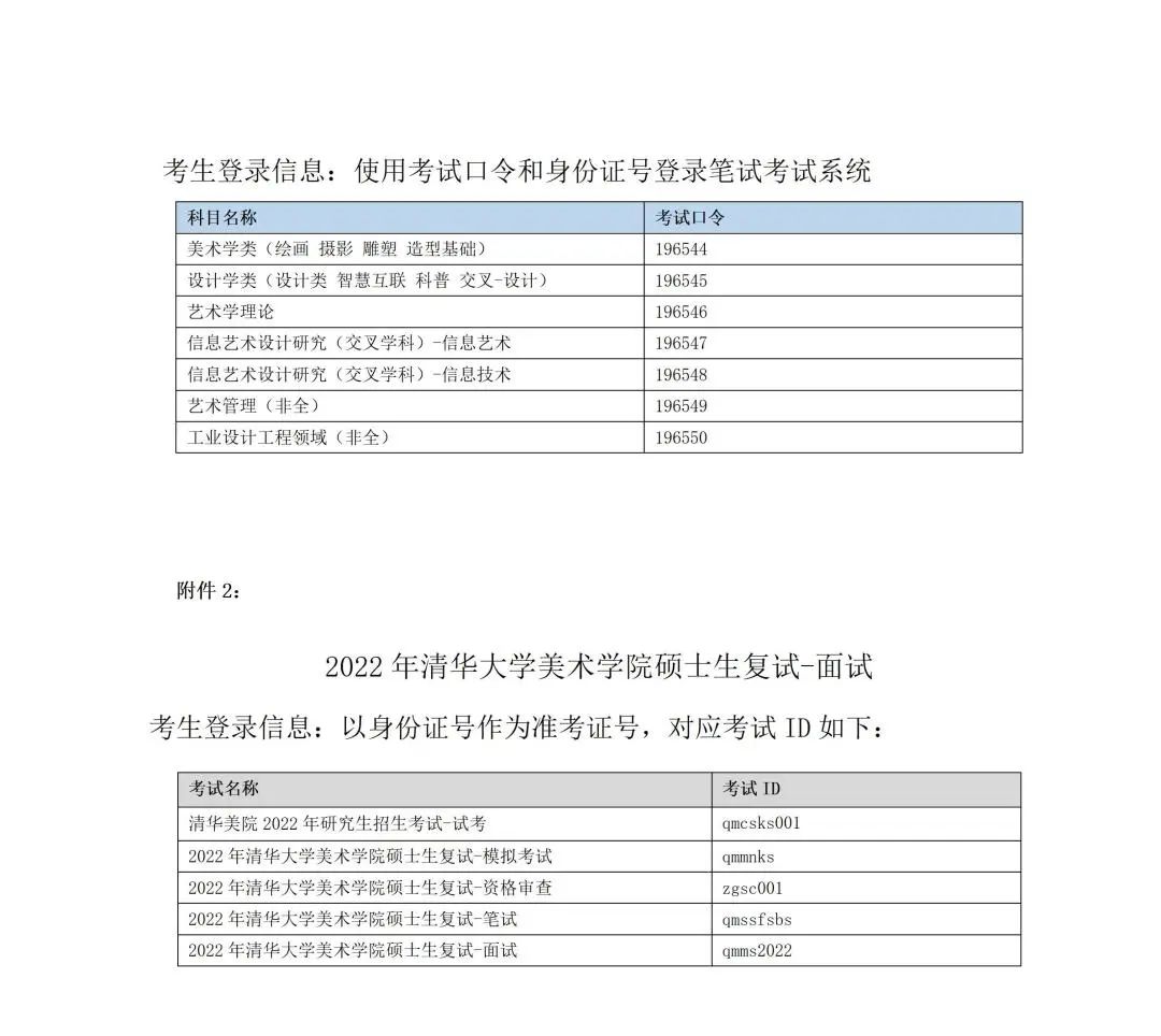 清华大学美术学院2022年硕士复试考生须知(图9)